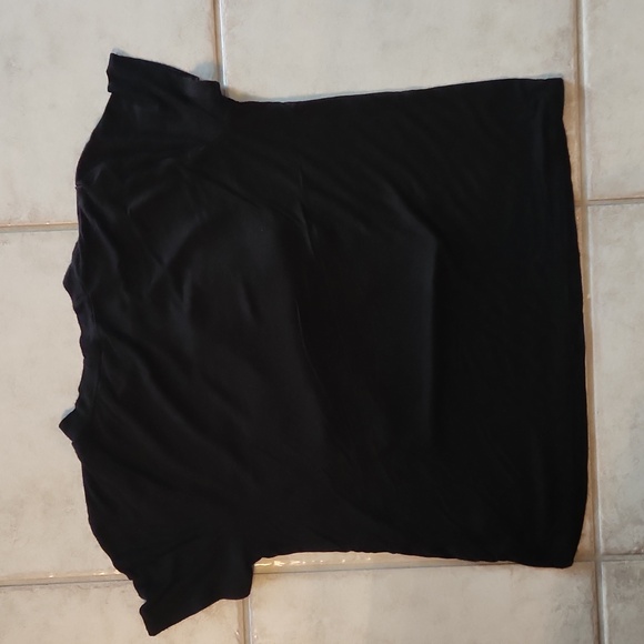 Julia by Love J Queen  black tshirt sexy High heels accent top size xs - Picture 7 of 10